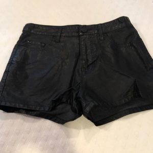 Pleather shorts